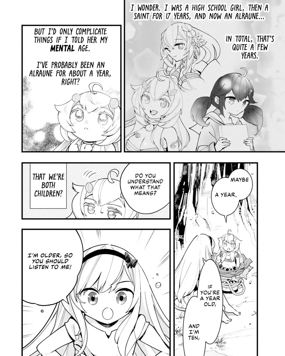 Shokubutsu Monster Musume Nikki ~Seijo datta Watashi ga Uragirareta Hate ni Aruraune ni Tensei Shite Shimatta node, kore kara wa Kougousei wo Shinagara Shizuka ni Shokubutsu Life wo Sugoshimasu~ Chapter 17 page 12