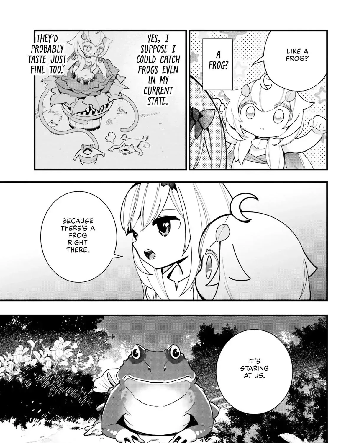 Shokubutsu Monster Musume Nikki ~Seijo datta Watashi ga Uragirareta Hate ni Aruraune ni Tensei Shite Shimatta node, kore kara wa Kougousei wo Shinagara Shizuka ni Shokubutsu Life wo Sugoshimasu~ Chapter 17 page 22