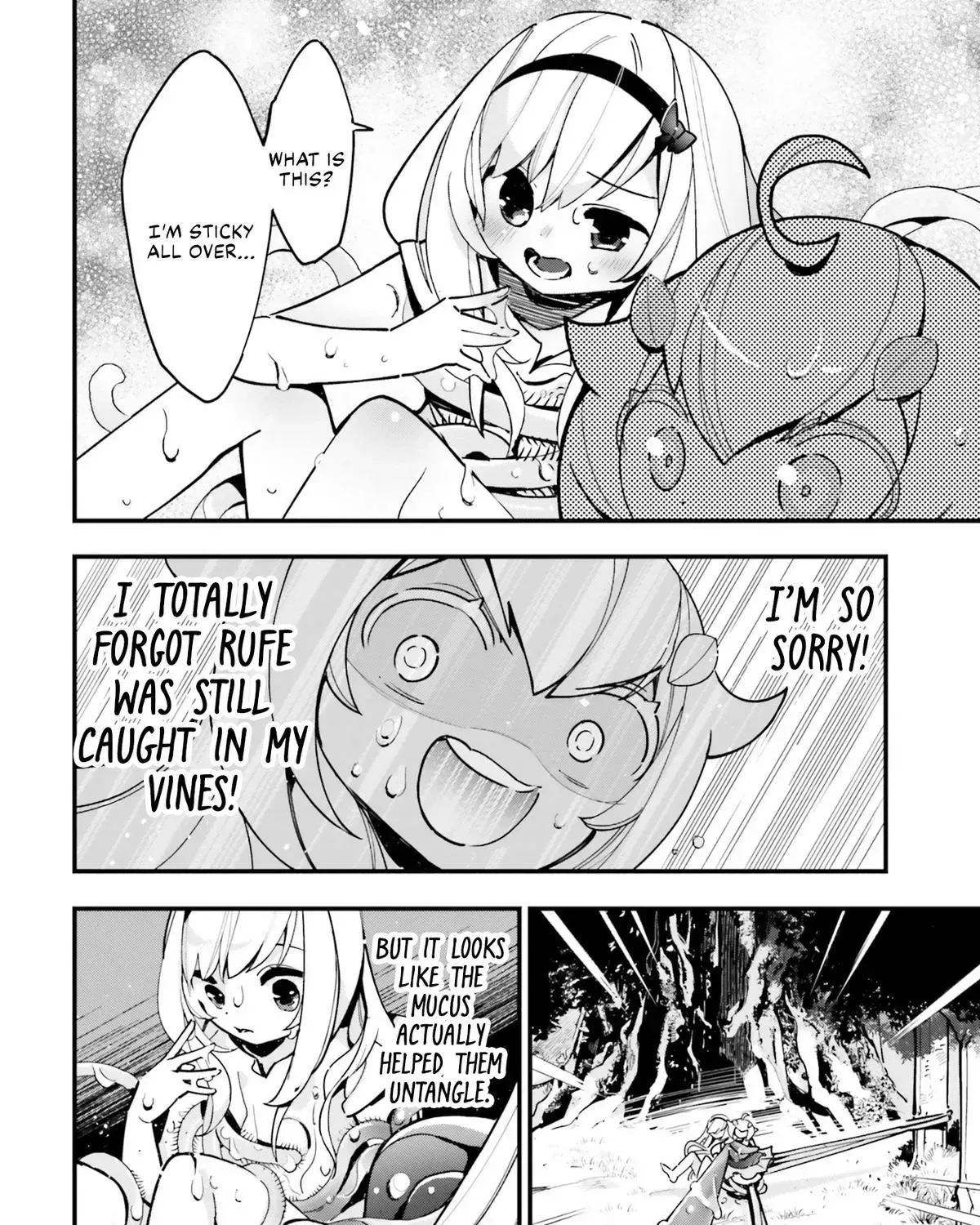 Shokubutsu Monster Musume Nikki ~Seijo datta Watashi ga Uragirareta Hate ni Aruraune ni Tensei Shite Shimatta node, kore kara wa Kougousei wo Shinagara Shizuka ni Shokubutsu Life wo Sugoshimasu~ Chapter 17 page 36