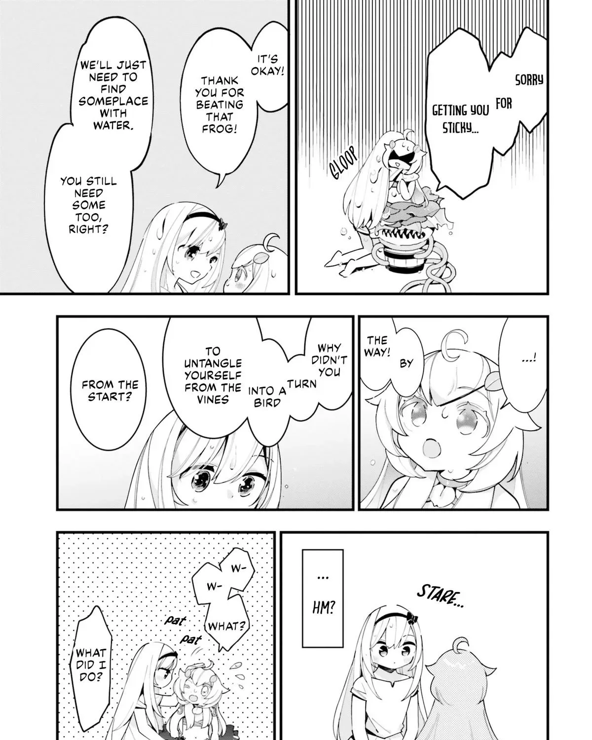 Shokubutsu Monster Musume Nikki ~Seijo datta Watashi ga Uragirareta Hate ni Aruraune ni Tensei Shite Shimatta node, kore kara wa Kougousei wo Shinagara Shizuka ni Shokubutsu Life wo Sugoshimasu~ Chapter 17 page 50