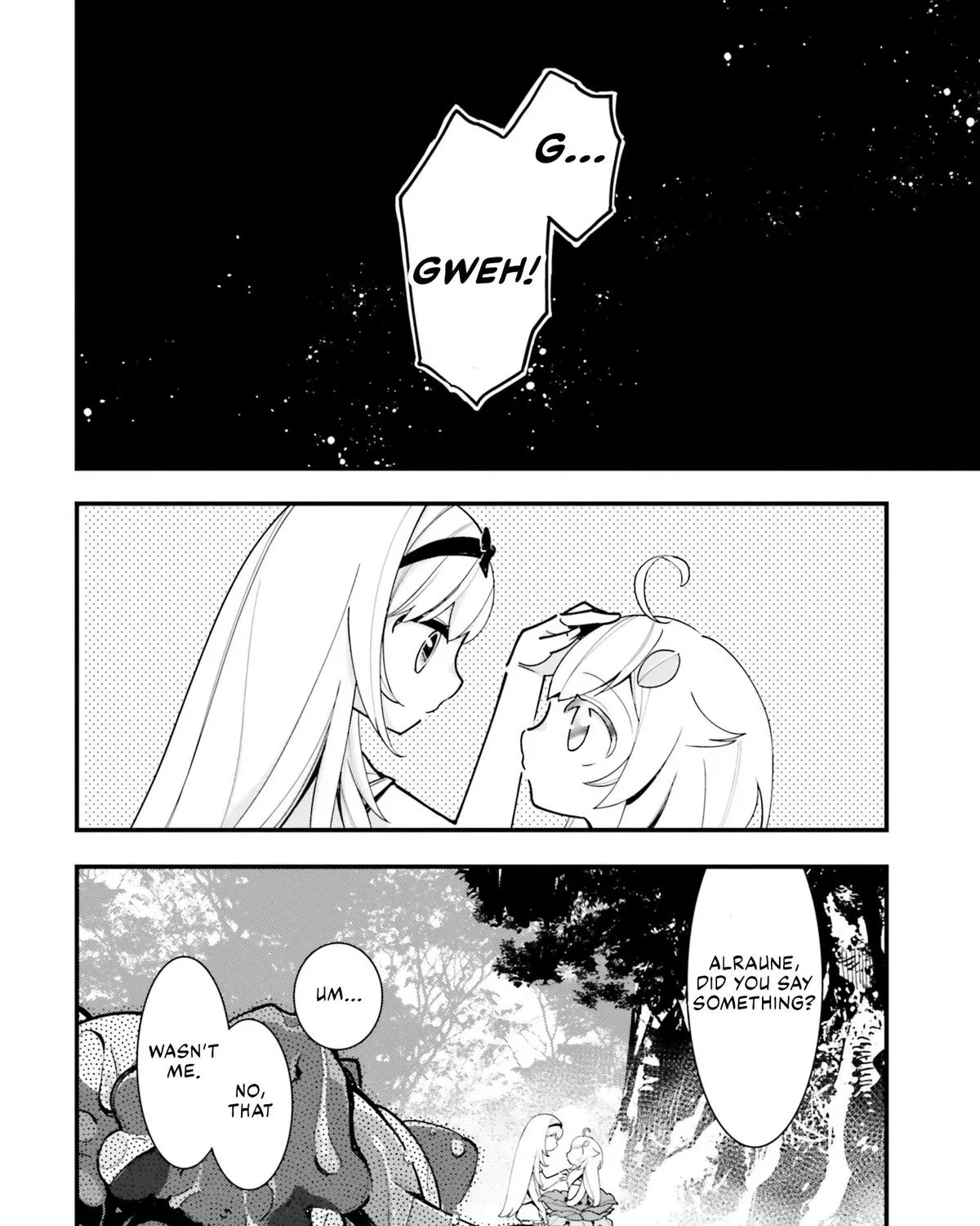 Shokubutsu Monster Musume Nikki ~Seijo datta Watashi ga Uragirareta Hate ni Aruraune ni Tensei Shite Shimatta node, kore kara wa Kougousei wo Shinagara Shizuka ni Shokubutsu Life wo Sugoshimasu~ Chapter 17 page 52