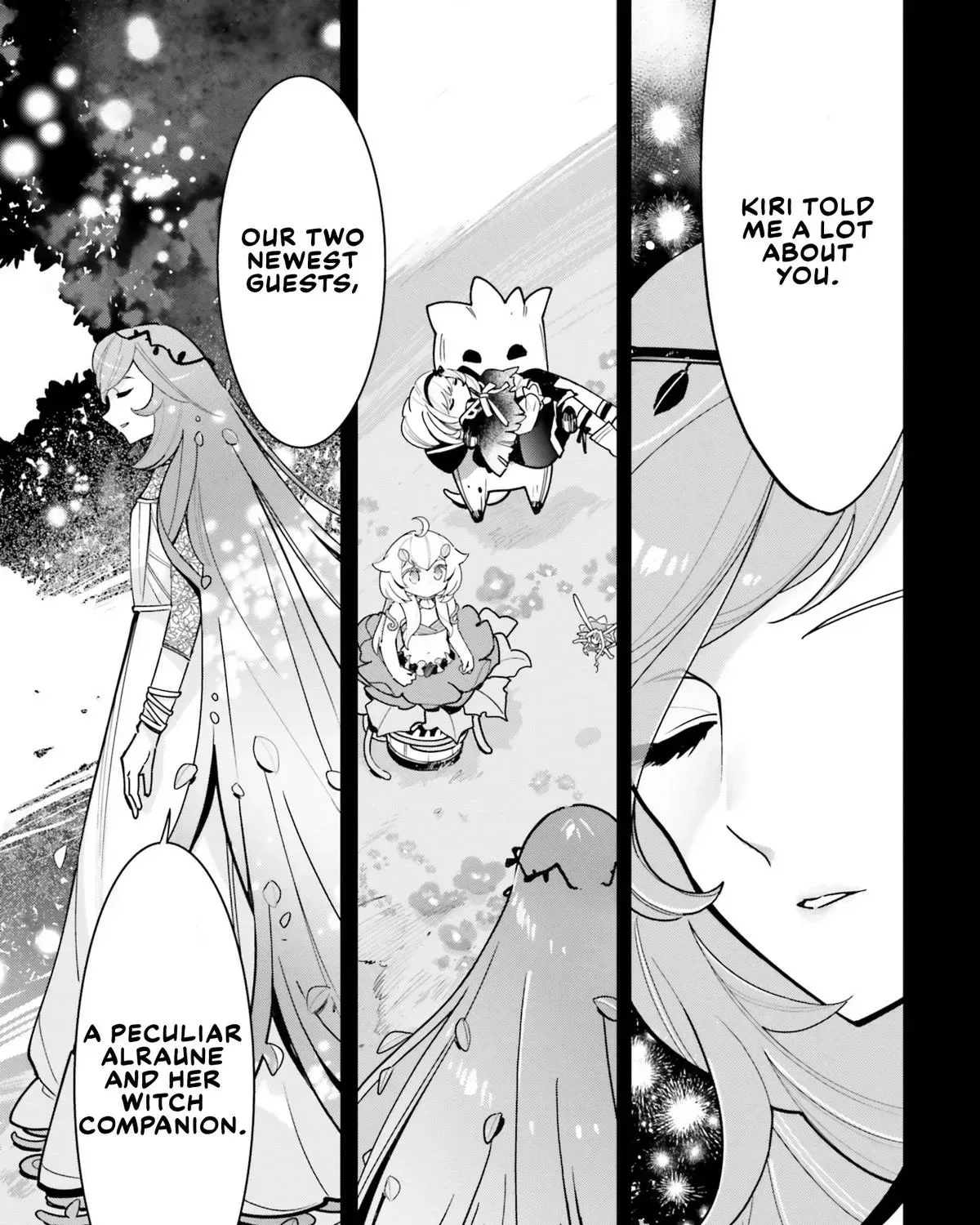 Shokubutsu Monster Musume Nikki ~Seijo datta Watashi ga Uragirareta Hate ni Aruraune ni Tensei Shite Shimatta node, kore kara wa Kougousei wo Shinagara Shizuka ni Shokubutsu Life wo Sugoshimasu~ Chapter 19 page 42