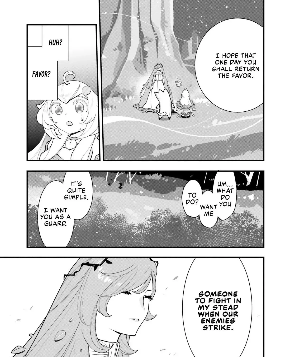 Shokubutsu Monster Musume Nikki ~Seijo datta Watashi ga Uragirareta Hate ni Aruraune ni Tensei Shite Shimatta node, kore kara wa Kougousei wo Shinagara Shizuka ni Shokubutsu Life wo Sugoshimasu~ Chapter 19 page 54