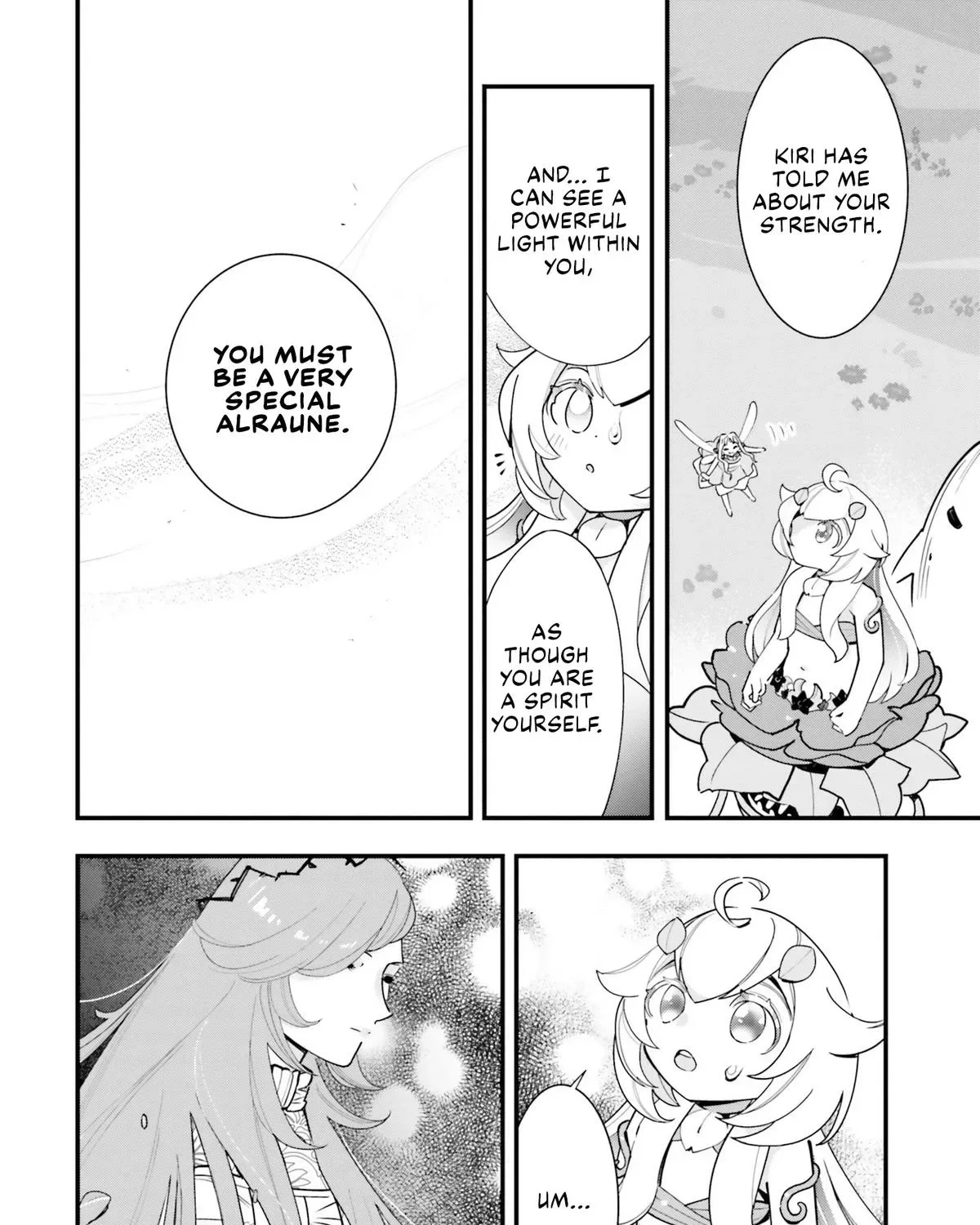 Shokubutsu Monster Musume Nikki ~Seijo datta Watashi ga Uragirareta Hate ni Aruraune ni Tensei Shite Shimatta node, kore kara wa Kougousei wo Shinagara Shizuka ni Shokubutsu Life wo Sugoshimasu~ Chapter 19 page 56