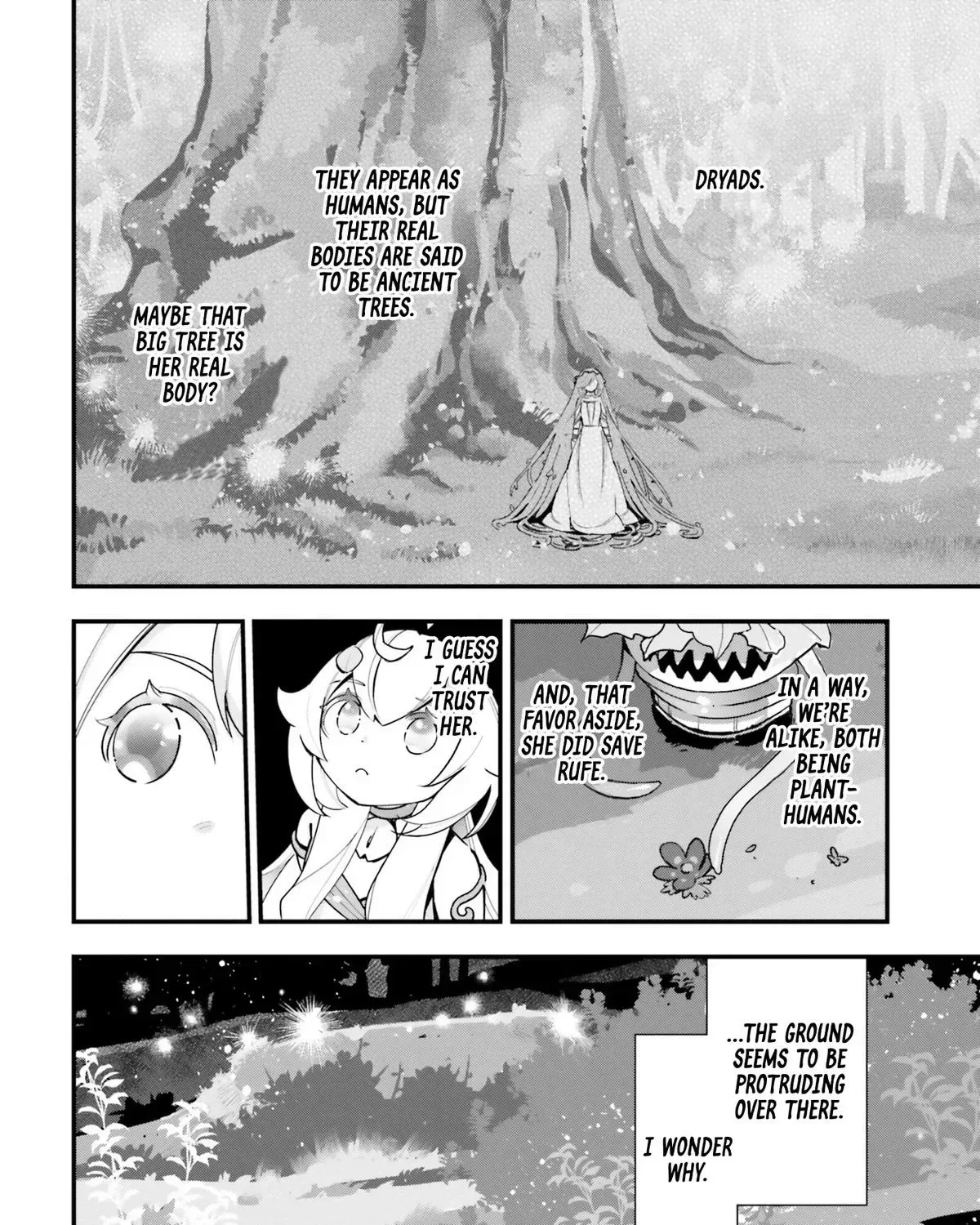 Shokubutsu Monster Musume Nikki ~Seijo datta Watashi ga Uragirareta Hate ni Aruraune ni Tensei Shite Shimatta node, kore kara wa Kougousei wo Shinagara Shizuka ni Shokubutsu Life wo Sugoshimasu~ Chapter 19 page 60