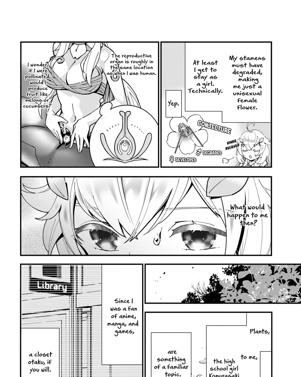 Shokubutsu Monster Musume Nikki ~Seijo datta Watashi ga Uragirareta Hate ni Aruraune ni Tensei Shite Shimatta node, kore kara wa Kougousei wo Shinagara Shizuka ni Shokubutsu Life wo Sugoshimasu~ Chapter 2 page 13
