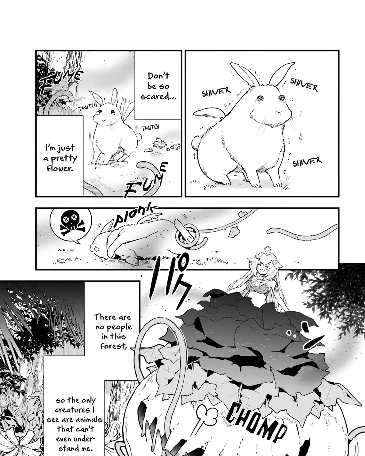 Shokubutsu Monster Musume Nikki ~Seijo datta Watashi ga Uragirareta Hate ni Aruraune ni Tensei Shite Shimatta node, kore kara wa Kougousei wo Shinagara Shizuka ni Shokubutsu Life wo Sugoshimasu~ Chapter 2 page 7