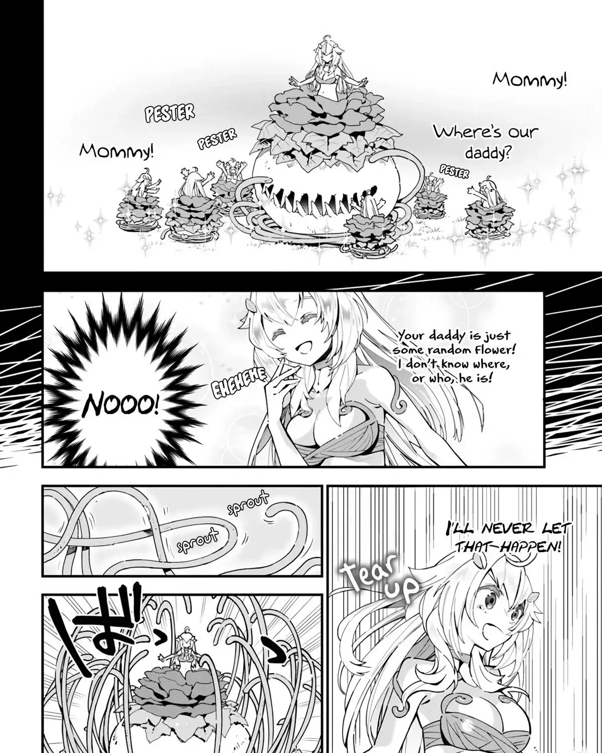 Shokubutsu Monster Musume Nikki ~Seijo datta Watashi ga Uragirareta Hate ni Aruraune ni Tensei Shite Shimatta node, kore kara wa Kougousei wo Shinagara Shizuka ni Shokubutsu Life wo Sugoshimasu~ Chapter 2 page 41