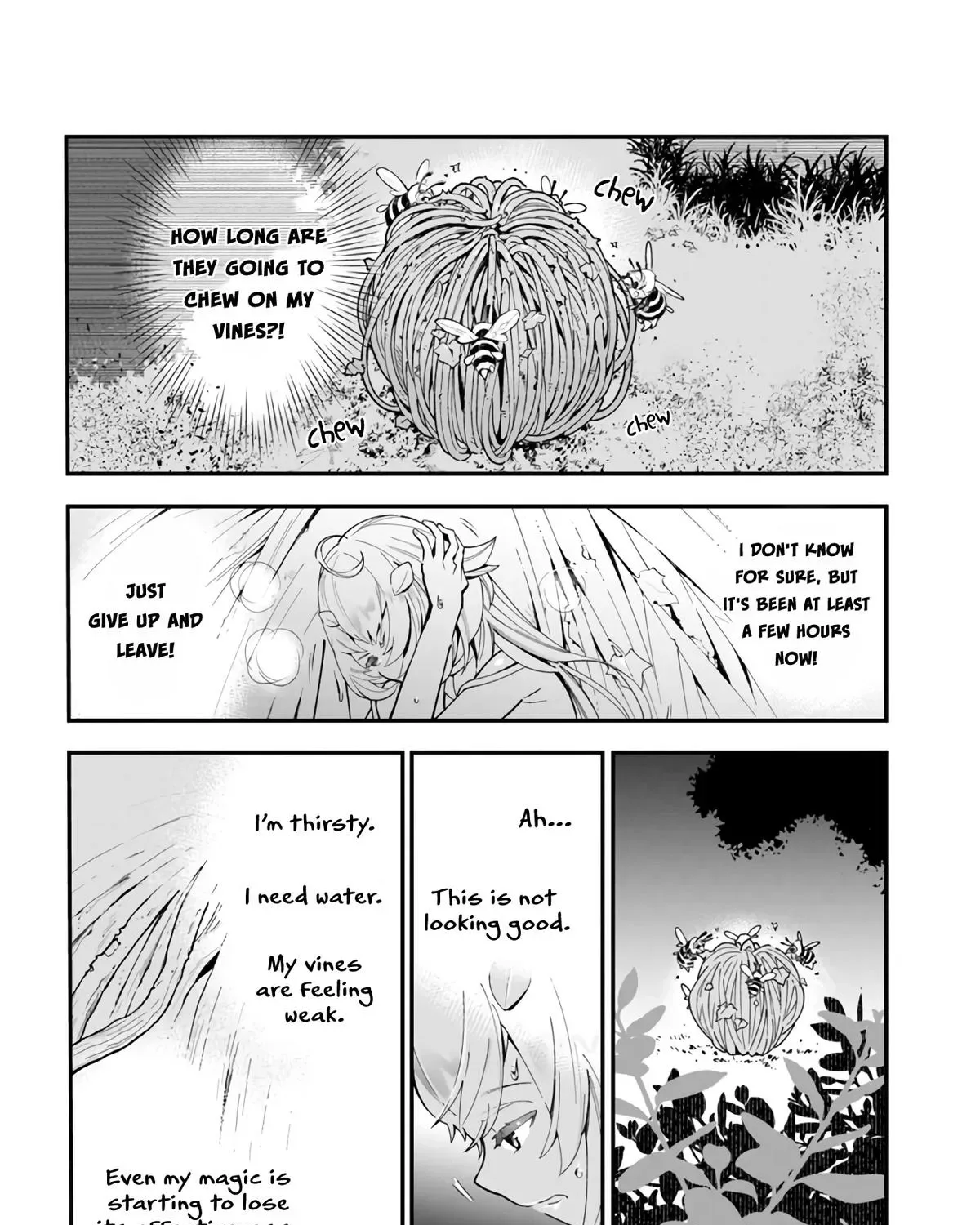 Shokubutsu Monster Musume Nikki ~Seijo datta Watashi ga Uragirareta Hate ni Aruraune ni Tensei Shite Shimatta node, kore kara wa Kougousei wo Shinagara Shizuka ni Shokubutsu Life wo Sugoshimasu~ Chapter 2 page 45