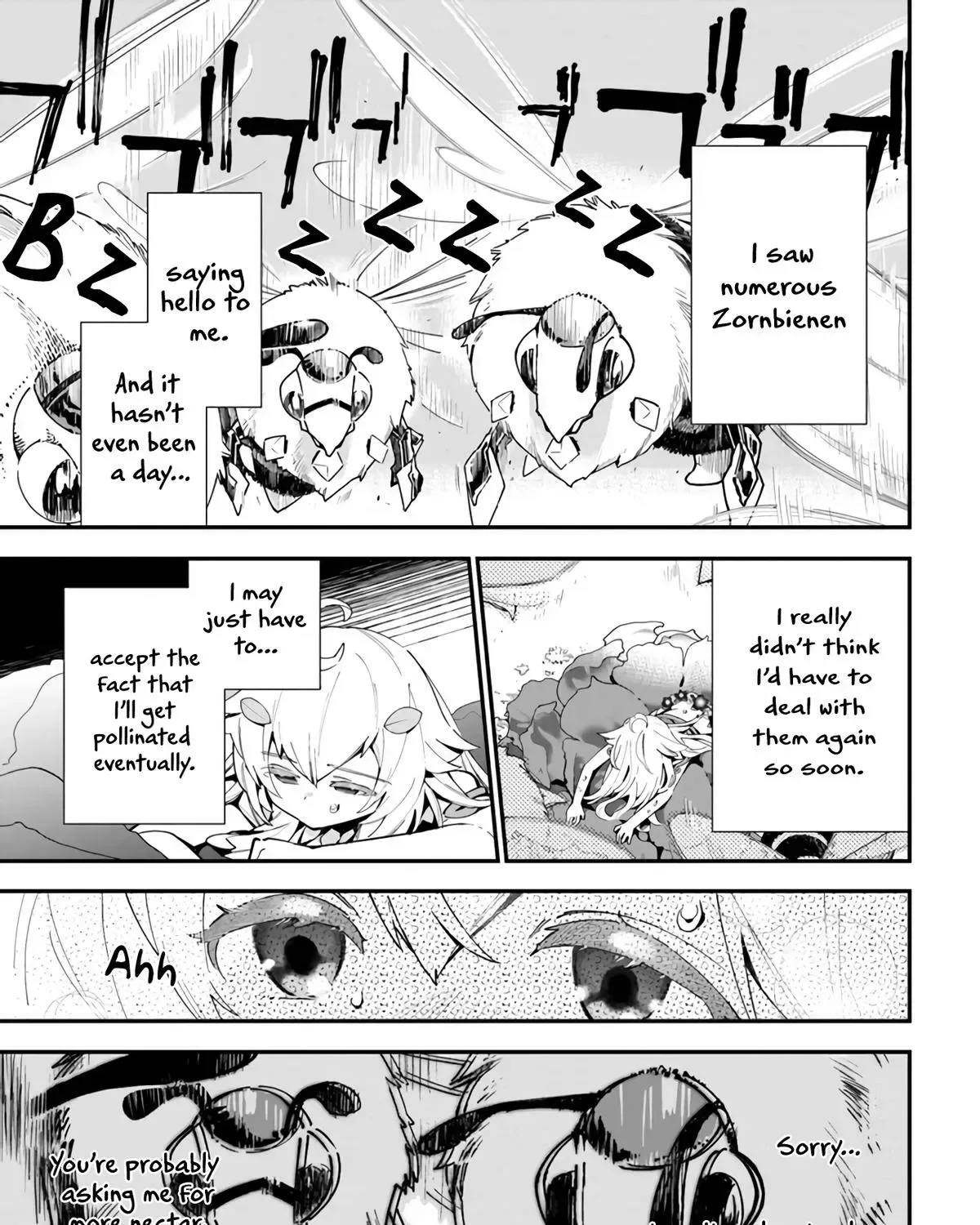 Shokubutsu Monster Musume Nikki ~Seijo datta Watashi ga Uragirareta Hate ni Aruraune ni Tensei Shite Shimatta node, kore kara wa Kougousei wo Shinagara Shizuka ni Shokubutsu Life wo Sugoshimasu~ Chapter 2 page 55