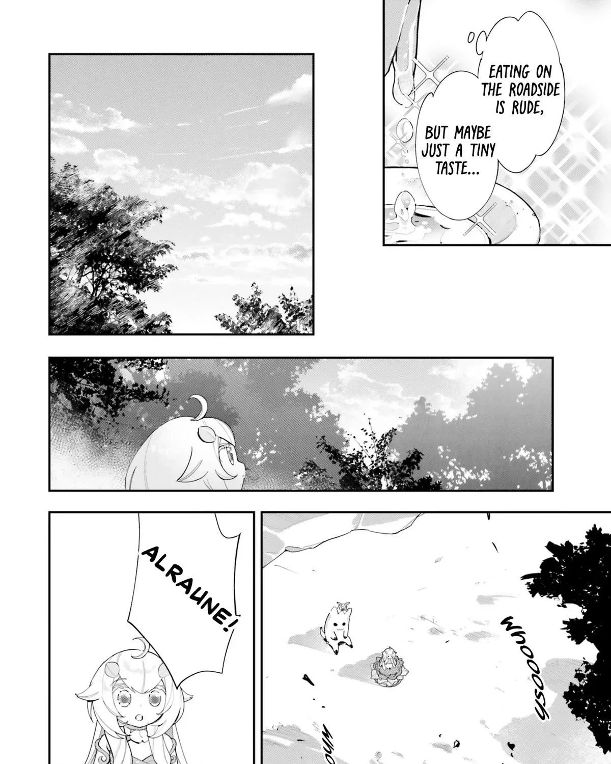 Shokubutsu Monster Musume Nikki ~Seijo datta Watashi ga Uragirareta Hate ni Aruraune ni Tensei Shite Shimatta node, kore kara wa Kougousei wo Shinagara Shizuka ni Shokubutsu Life wo Sugoshimasu~ Chapter 21 page 48