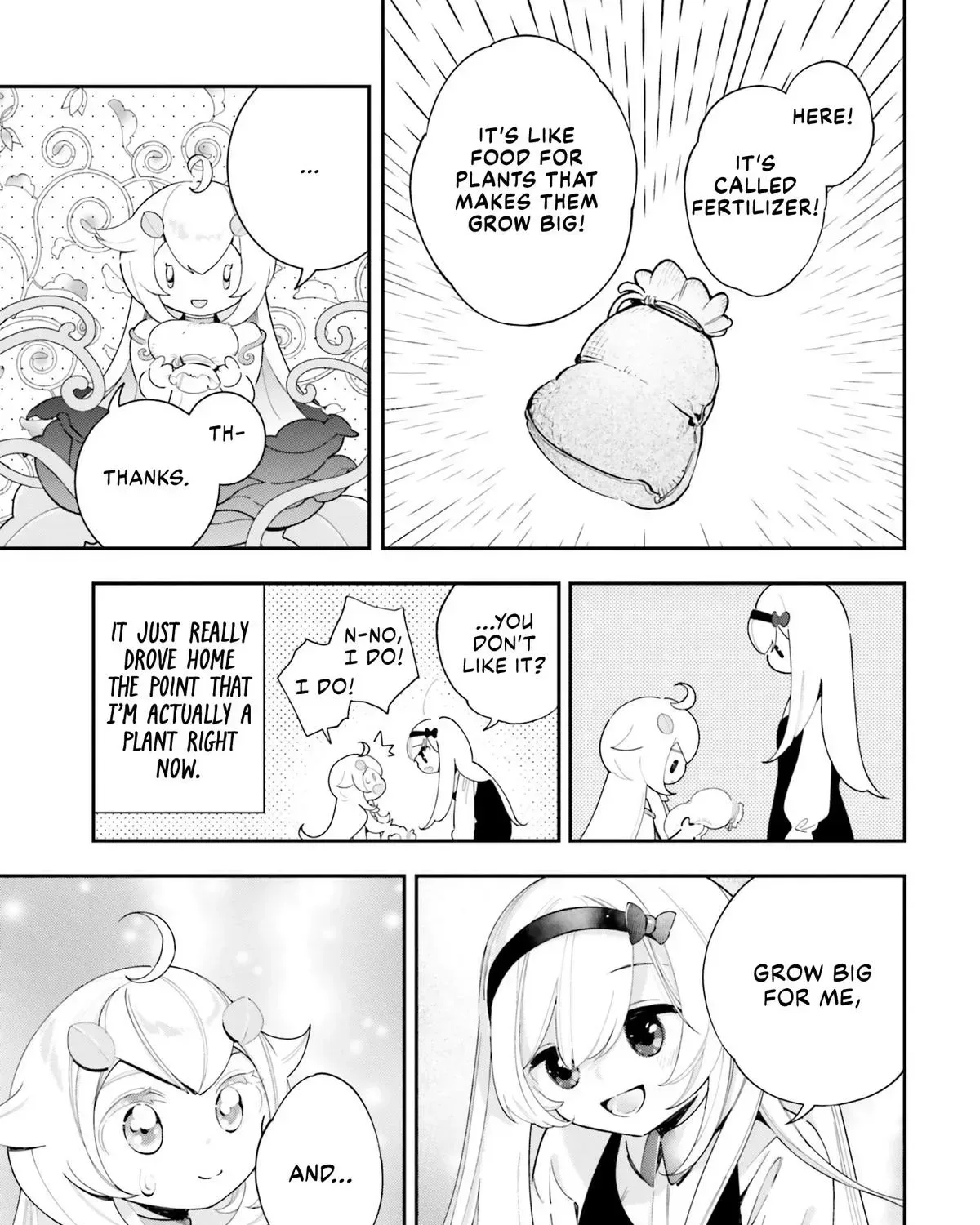 Shokubutsu Monster Musume Nikki ~Seijo datta Watashi ga Uragirareta Hate ni Aruraune ni Tensei Shite Shimatta node, kore kara wa Kougousei wo Shinagara Shizuka ni Shokubutsu Life wo Sugoshimasu~ Chapter 21 page 54