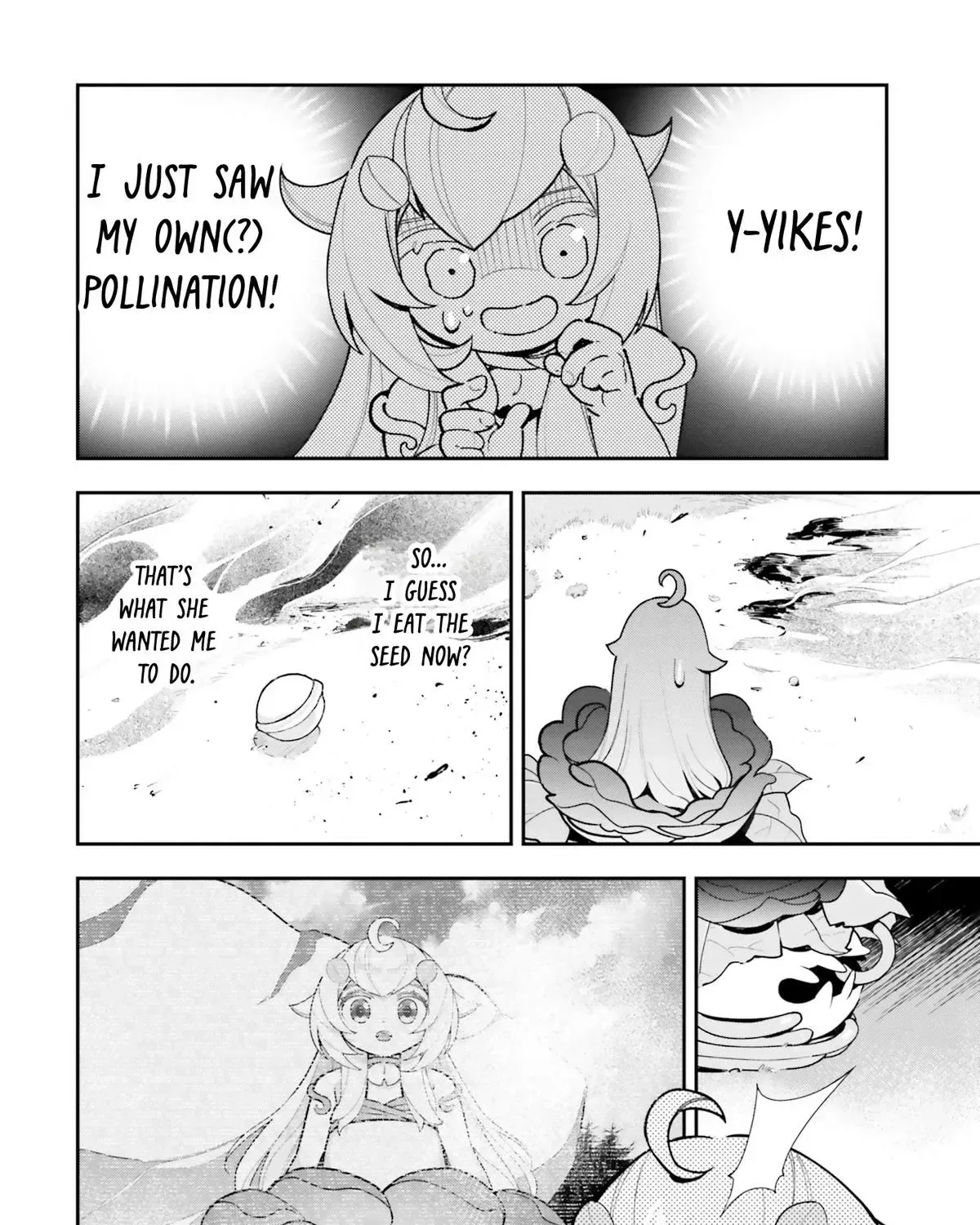 Shokubutsu Monster Musume Nikki ~Seijo datta Watashi ga Uragirareta Hate ni Aruraune ni Tensei Shite Shimatta node, kore kara wa Kougousei wo Shinagara Shizuka ni Shokubutsu Life wo Sugoshimasu~ Chapter 22 page 36