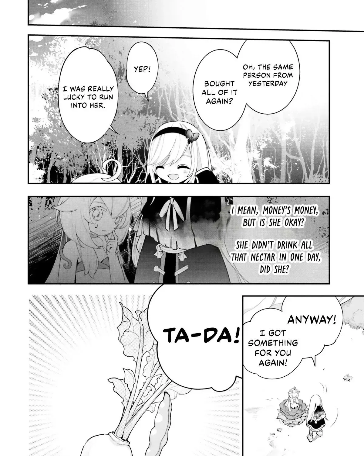 Shokubutsu Monster Musume Nikki ~Seijo datta Watashi ga Uragirareta Hate ni Aruraune ni Tensei Shite Shimatta node, kore kara wa Kougousei wo Shinagara Shizuka ni Shokubutsu Life wo Sugoshimasu~ Chapter 22 page 44