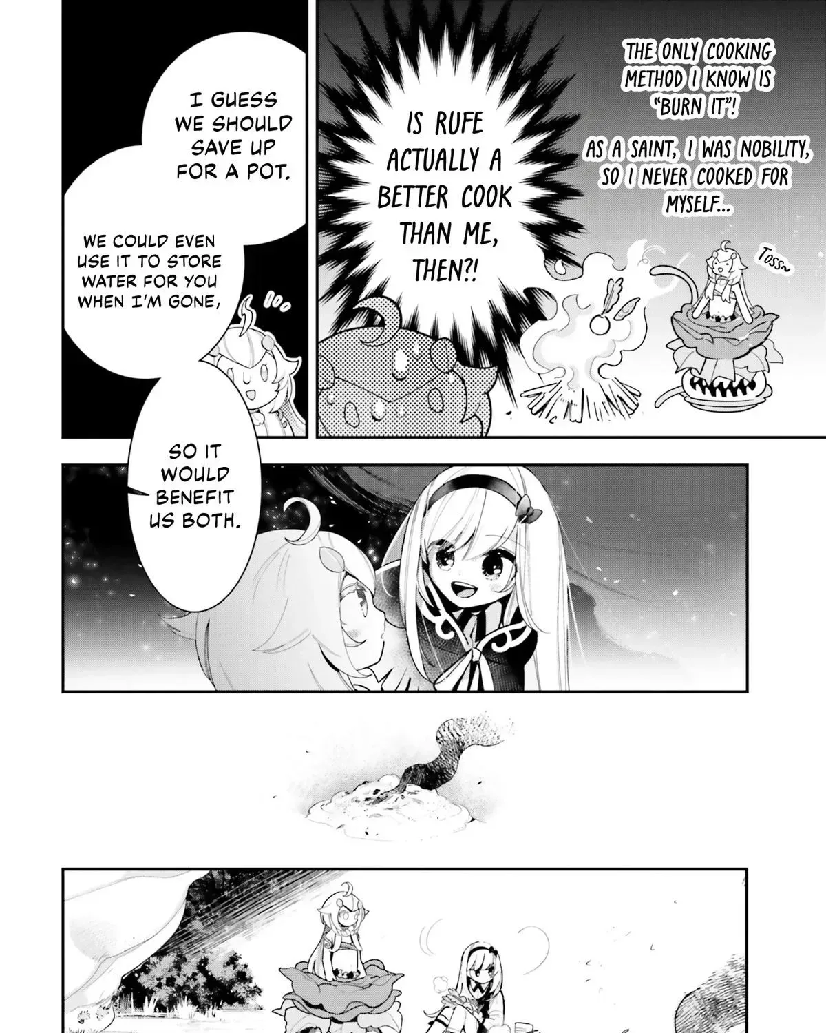 Shokubutsu Monster Musume Nikki ~Seijo datta Watashi ga Uragirareta Hate ni Aruraune ni Tensei Shite Shimatta node, kore kara wa Kougousei wo Shinagara Shizuka ni Shokubutsu Life wo Sugoshimasu~ Chapter 22 page 52