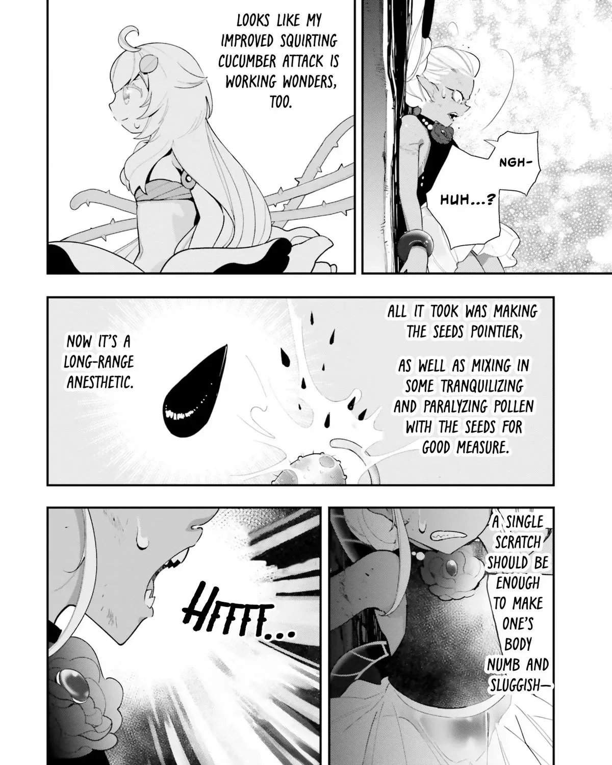 Shokubutsu Monster Musume Nikki ~Seijo datta Watashi ga Uragirareta Hate ni Aruraune ni Tensei Shite Shimatta node, kore kara wa Kougousei wo Shinagara Shizuka ni Shokubutsu Life wo Sugoshimasu~ Chapter 23 page 32
