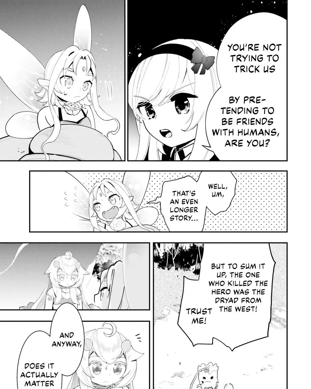 Shokubutsu Monster Musume Nikki ~Seijo datta Watashi ga Uragirareta Hate ni Aruraune ni Tensei Shite Shimatta node, kore kara wa Kougousei wo Shinagara Shizuka ni Shokubutsu Life wo Sugoshimasu~ Chapter 23 page 54