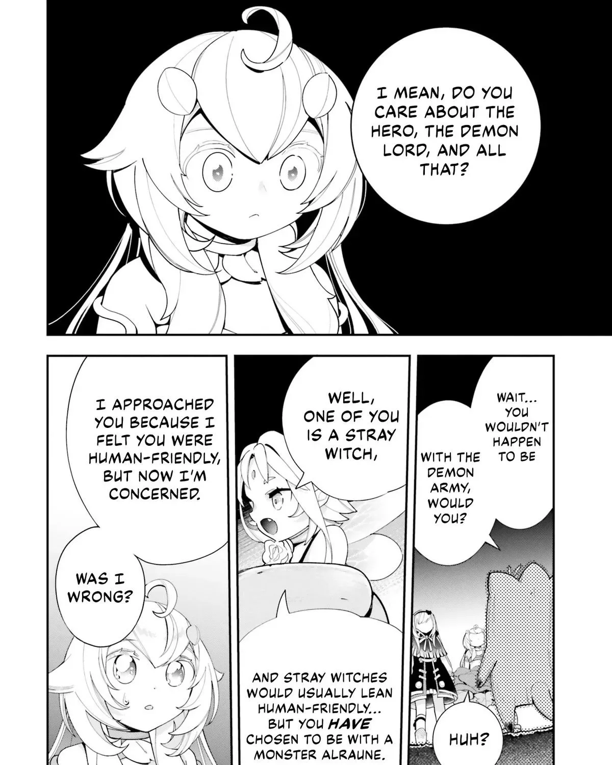 Shokubutsu Monster Musume Nikki ~Seijo datta Watashi ga Uragirareta Hate ni Aruraune ni Tensei Shite Shimatta node, kore kara wa Kougousei wo Shinagara Shizuka ni Shokubutsu Life wo Sugoshimasu~ Chapter 23 page 56