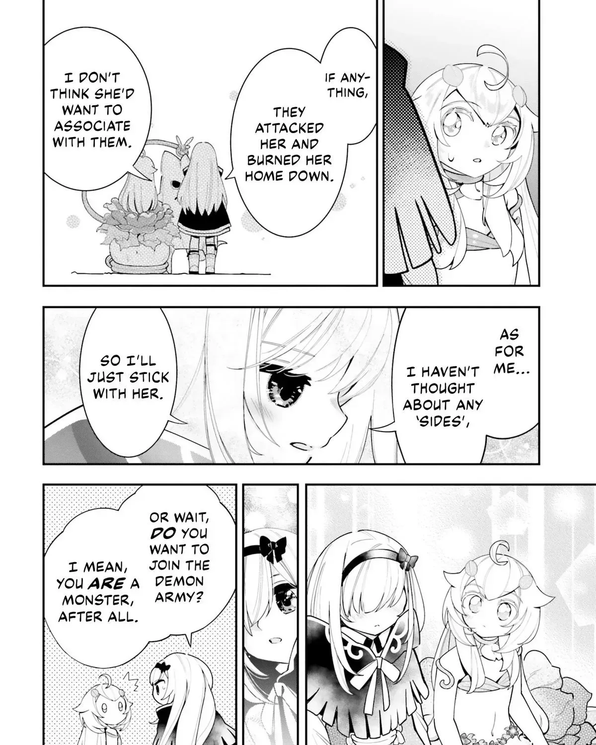 Shokubutsu Monster Musume Nikki ~Seijo datta Watashi ga Uragirareta Hate ni Aruraune ni Tensei Shite Shimatta node, kore kara wa Kougousei wo Shinagara Shizuka ni Shokubutsu Life wo Sugoshimasu~ Chapter 23 page 60