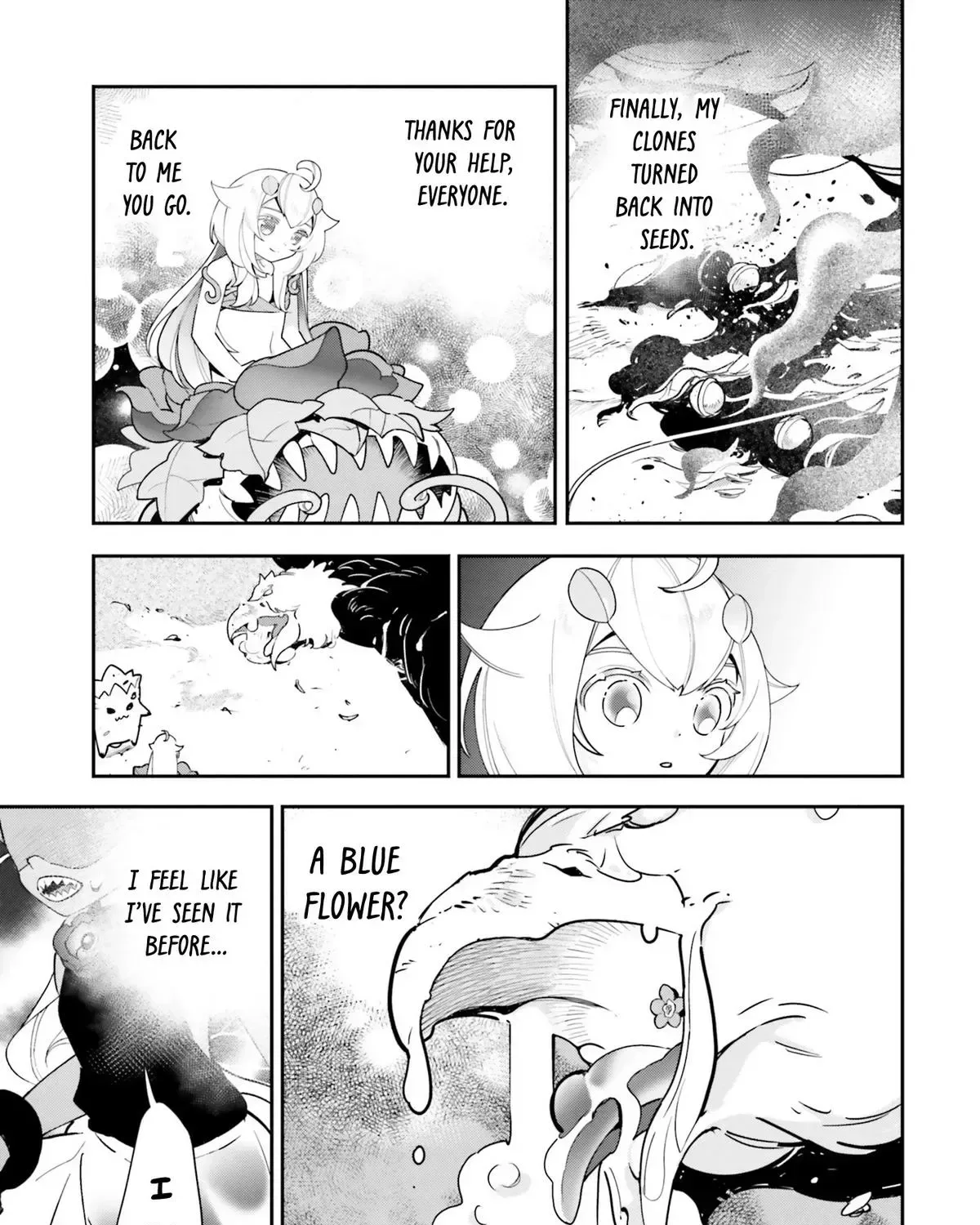 Shokubutsu Monster Musume Nikki ~Seijo datta Watashi ga Uragirareta Hate ni Aruraune ni Tensei Shite Shimatta node, kore kara wa Kougousei wo Shinagara Shizuka ni Shokubutsu Life wo Sugoshimasu~ Chapter 24 page 46