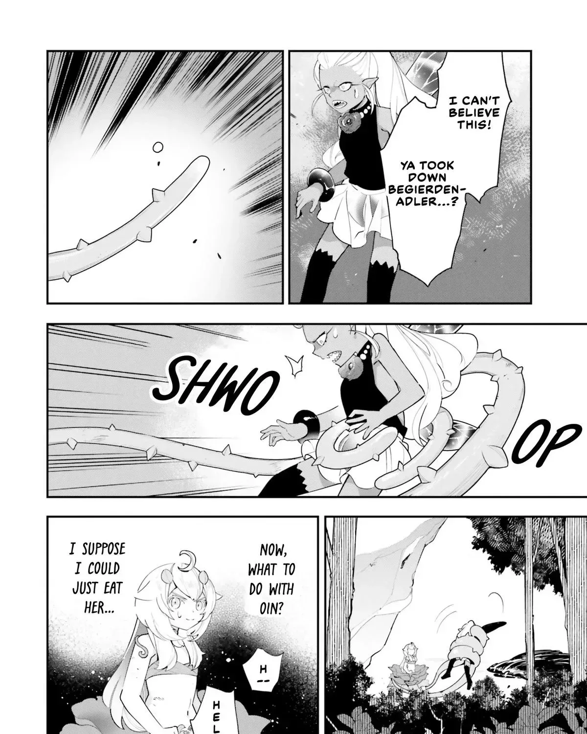 Shokubutsu Monster Musume Nikki ~Seijo datta Watashi ga Uragirareta Hate ni Aruraune ni Tensei Shite Shimatta node, kore kara wa Kougousei wo Shinagara Shizuka ni Shokubutsu Life wo Sugoshimasu~ Chapter 24 page 48
