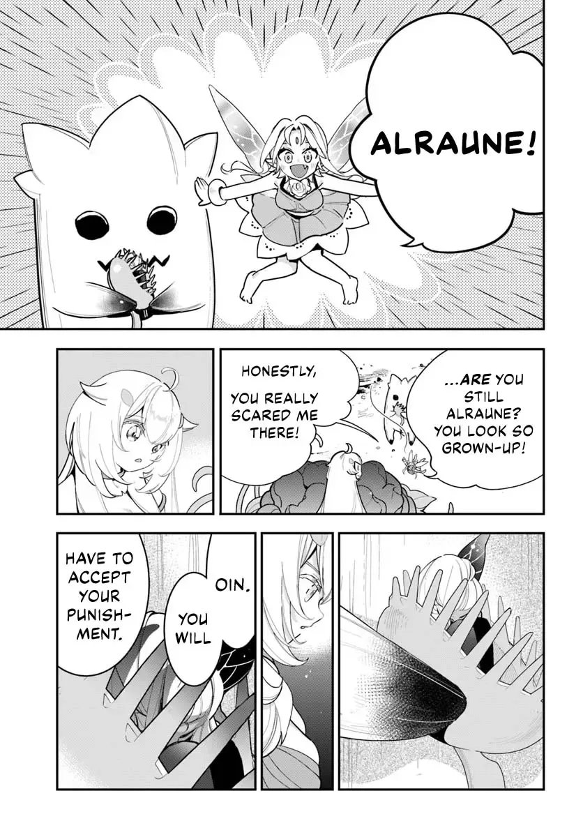 Shokubutsu Monster Musume Nikki ~Seijo datta Watashi ga Uragirareta Hate ni Aruraune ni Tensei Shite Shimatta node, kore kara wa Kougousei wo Shinagara Shizuka ni Shokubutsu Life wo Sugoshimasu~ Chapter 26 page 22