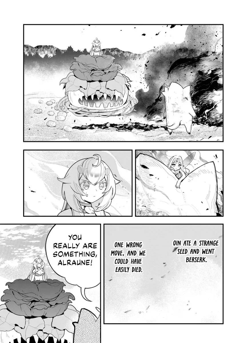Shokubutsu Monster Musume Nikki ~Seijo datta Watashi ga Uragirareta Hate ni Aruraune ni Tensei Shite Shimatta node, kore kara wa Kougousei wo Shinagara Shizuka ni Shokubutsu Life wo Sugoshimasu~ Chapter 26 page 32