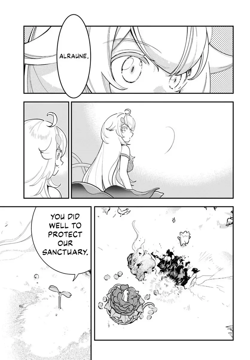 Shokubutsu Monster Musume Nikki ~Seijo datta Watashi ga Uragirareta Hate ni Aruraune ni Tensei Shite Shimatta node, kore kara wa Kougousei wo Shinagara Shizuka ni Shokubutsu Life wo Sugoshimasu~ Chapter 26 page 34