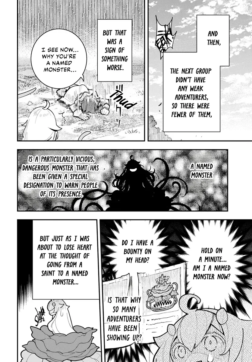 Shokubutsu Monster Musume Nikki ~Seijo datta Watashi ga Uragirareta Hate ni Aruraune ni Tensei Shite Shimatta node, kore kara wa Kougousei wo Shinagara Shizuka ni Shokubutsu Life wo Sugoshimasu~ Chapter 28 page 21