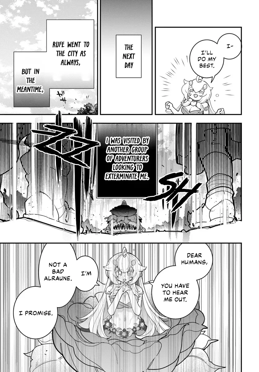 Shokubutsu Monster Musume Nikki ~Seijo datta Watashi ga Uragirareta Hate ni Aruraune ni Tensei Shite Shimatta node, kore kara wa Kougousei wo Shinagara Shizuka ni Shokubutsu Life wo Sugoshimasu~ Chapter 28 page 14