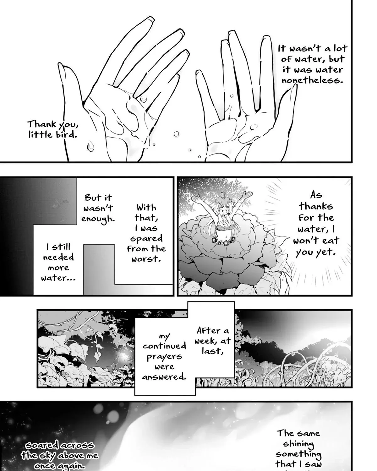 Shokubutsu Monster Musume Nikki ~Seijo datta Watashi ga Uragirareta Hate ni Aruraune ni Tensei Shite Shimatta node, kore kara wa Kougousei wo Shinagara Shizuka ni Shokubutsu Life wo Sugoshimasu~ Chapter 3 page 35