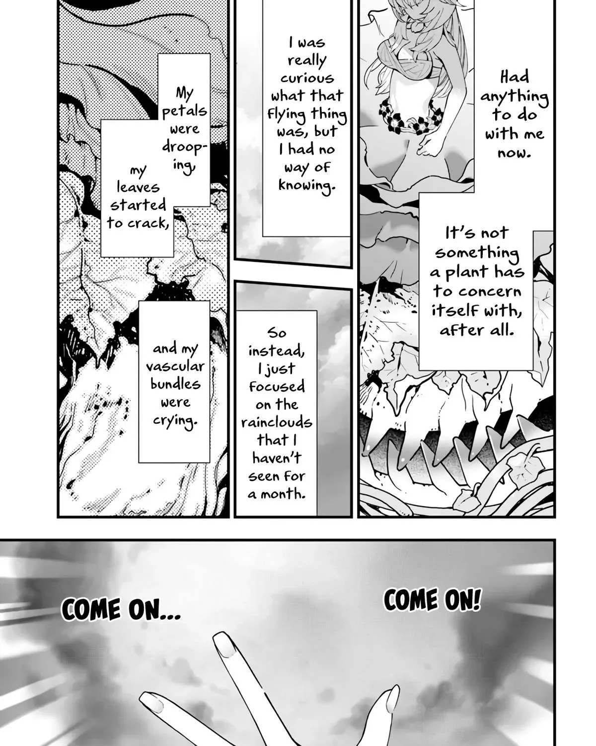 Shokubutsu Monster Musume Nikki ~Seijo datta Watashi ga Uragirareta Hate ni Aruraune ni Tensei Shite Shimatta node, kore kara wa Kougousei wo Shinagara Shizuka ni Shokubutsu Life wo Sugoshimasu~ Chapter 3 page 39