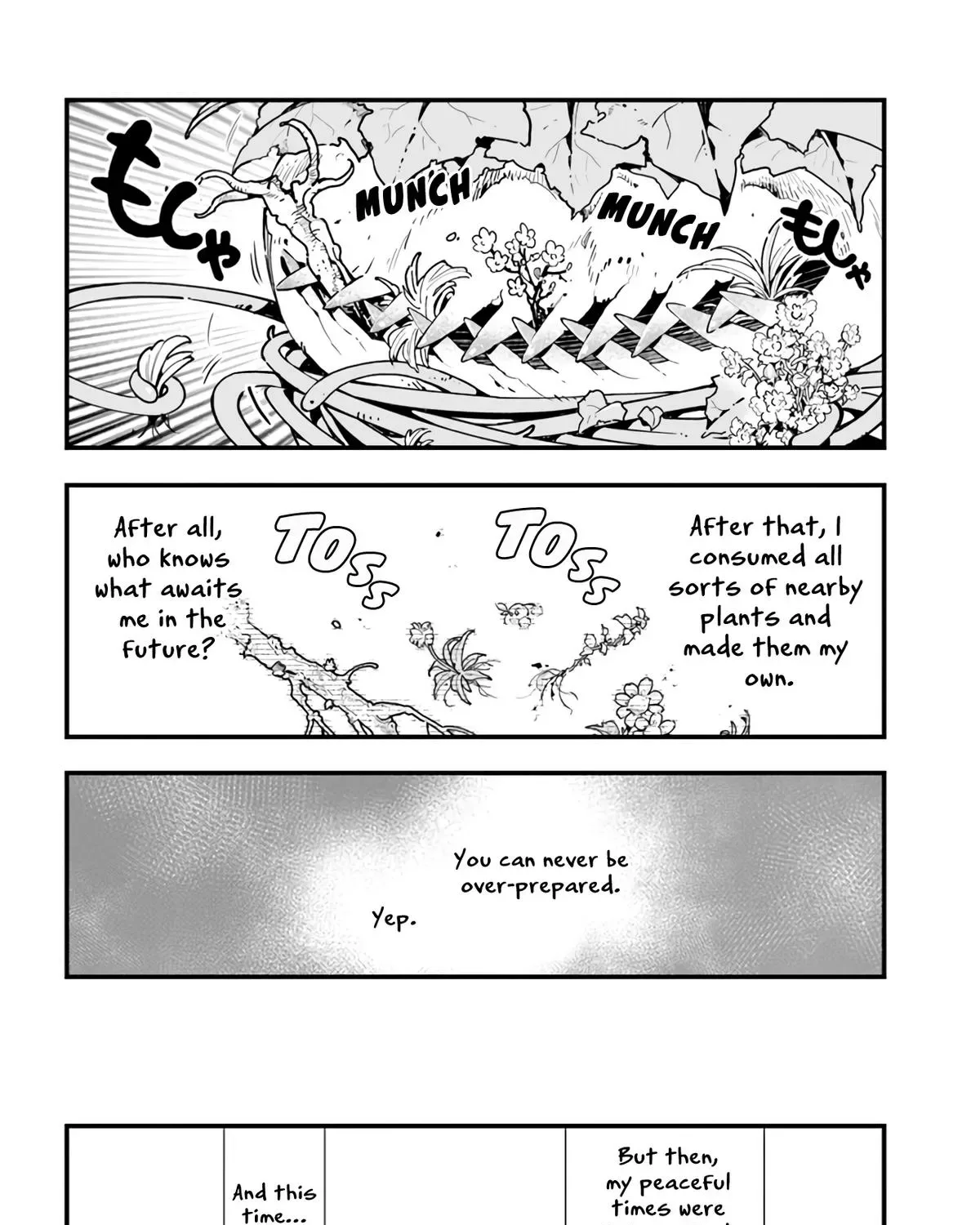 Shokubutsu Monster Musume Nikki ~Seijo datta Watashi ga Uragirareta Hate ni Aruraune ni Tensei Shite Shimatta node, kore kara wa Kougousei wo Shinagara Shizuka ni Shokubutsu Life wo Sugoshimasu~ Chapter 3 page 53
