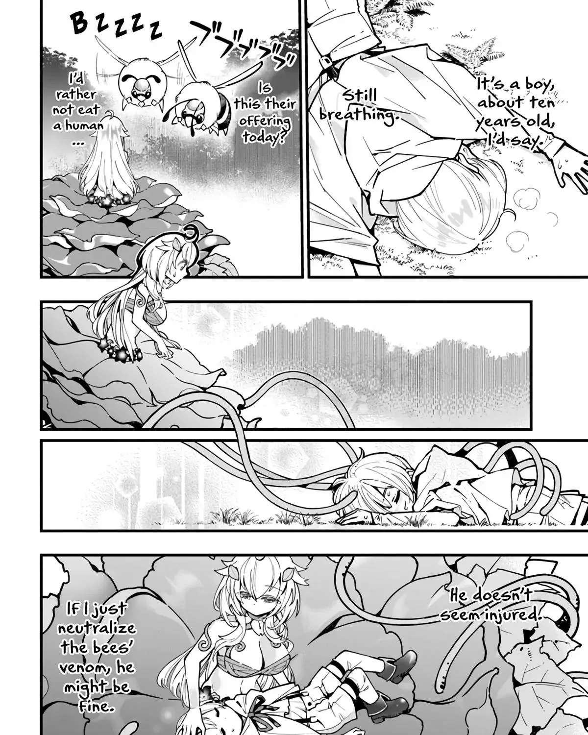 Shokubutsu Monster Musume Nikki ~Seijo datta Watashi ga Uragirareta Hate ni Aruraune ni Tensei Shite Shimatta node, kore kara wa Kougousei wo Shinagara Shizuka ni Shokubutsu Life wo Sugoshimasu~ Chapter 4 page 9