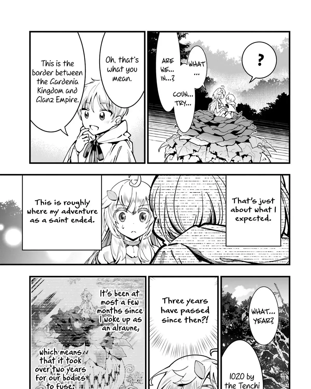 Shokubutsu Monster Musume Nikki ~Seijo datta Watashi ga Uragirareta Hate ni Aruraune ni Tensei Shite Shimatta node, kore kara wa Kougousei wo Shinagara Shizuka ni Shokubutsu Life wo Sugoshimasu~ Chapter 4 page 27