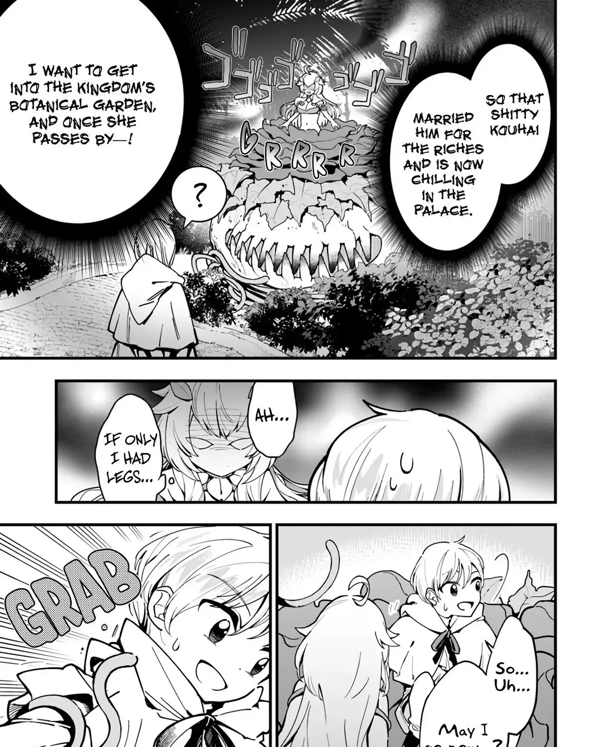 Shokubutsu Monster Musume Nikki ~Seijo datta Watashi ga Uragirareta Hate ni Aruraune ni Tensei Shite Shimatta node, kore kara wa Kougousei wo Shinagara Shizuka ni Shokubutsu Life wo Sugoshimasu~ Chapter 4 page 31