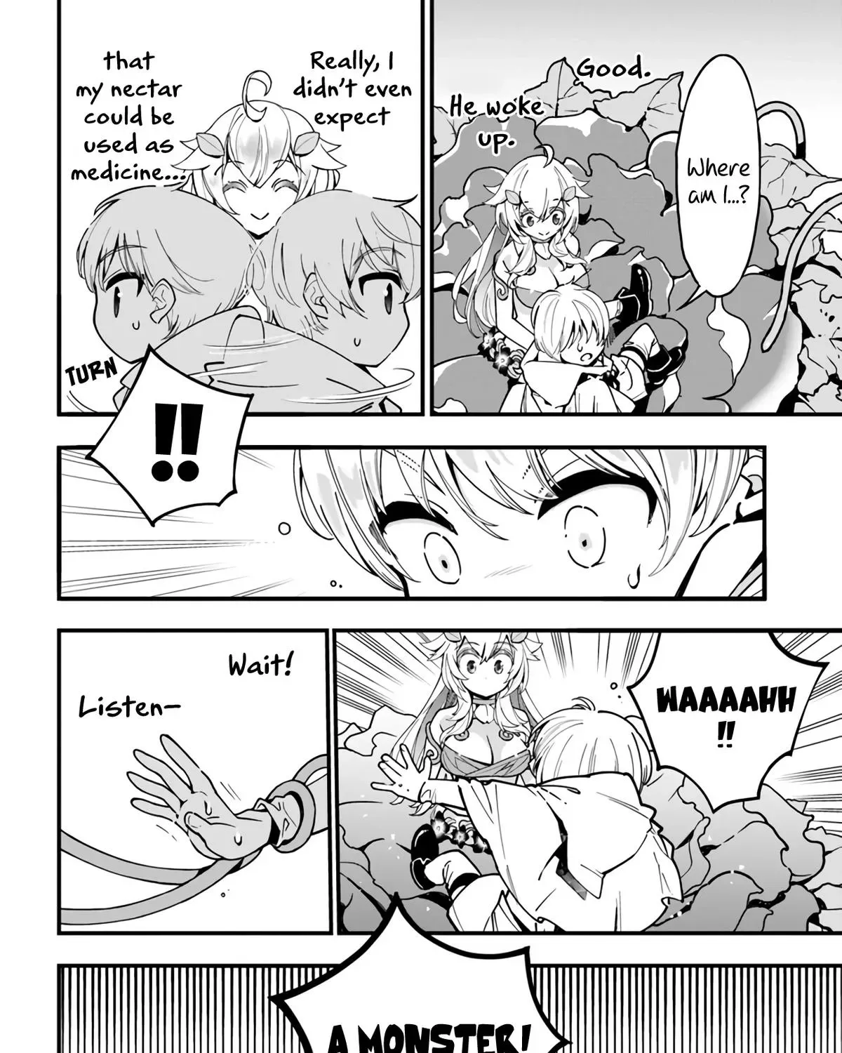 Shokubutsu Monster Musume Nikki ~Seijo datta Watashi ga Uragirareta Hate ni Aruraune ni Tensei Shite Shimatta node, kore kara wa Kougousei wo Shinagara Shizuka ni Shokubutsu Life wo Sugoshimasu~ Chapter 4 page 13