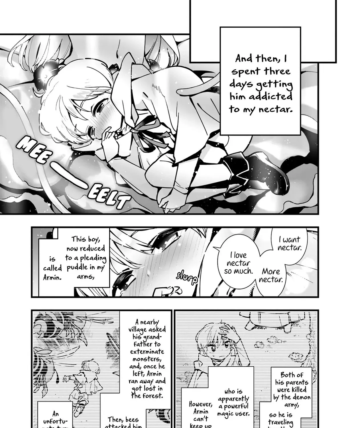 Shokubutsu Monster Musume Nikki ~Seijo datta Watashi ga Uragirareta Hate ni Aruraune ni Tensei Shite Shimatta node, kore kara wa Kougousei wo Shinagara Shizuka ni Shokubutsu Life wo Sugoshimasu~ Chapter 4 page 35