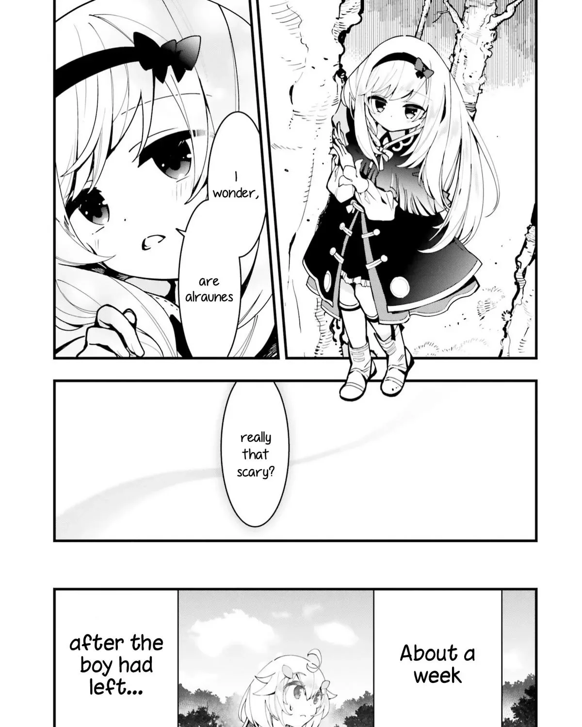 Shokubutsu Monster Musume Nikki ~Seijo datta Watashi ga Uragirareta Hate ni Aruraune ni Tensei Shite Shimatta node, kore kara wa Kougousei wo Shinagara Shizuka ni Shokubutsu Life wo Sugoshimasu~ Chapter 5 page 15