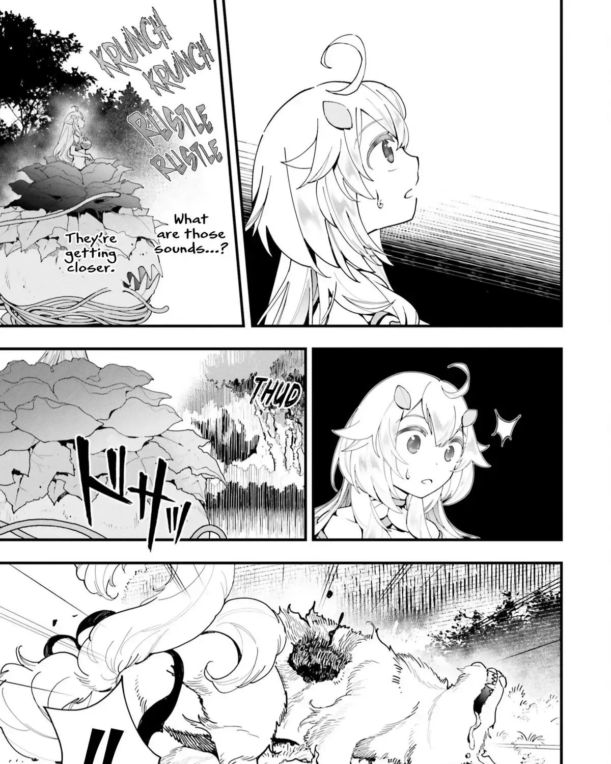 Shokubutsu Monster Musume Nikki ~Seijo datta Watashi ga Uragirareta Hate ni Aruraune ni Tensei Shite Shimatta node, kore kara wa Kougousei wo Shinagara Shizuka ni Shokubutsu Life wo Sugoshimasu~ Chapter 5 page 23
