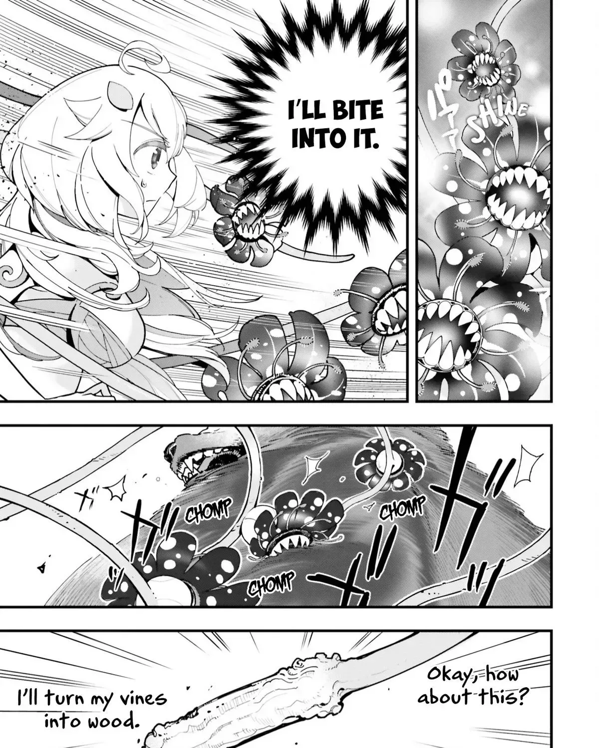 Shokubutsu Monster Musume Nikki ~Seijo datta Watashi ga Uragirareta Hate ni Aruraune ni Tensei Shite Shimatta node, kore kara wa Kougousei wo Shinagara Shizuka ni Shokubutsu Life wo Sugoshimasu~ Chapter 5 page 39
