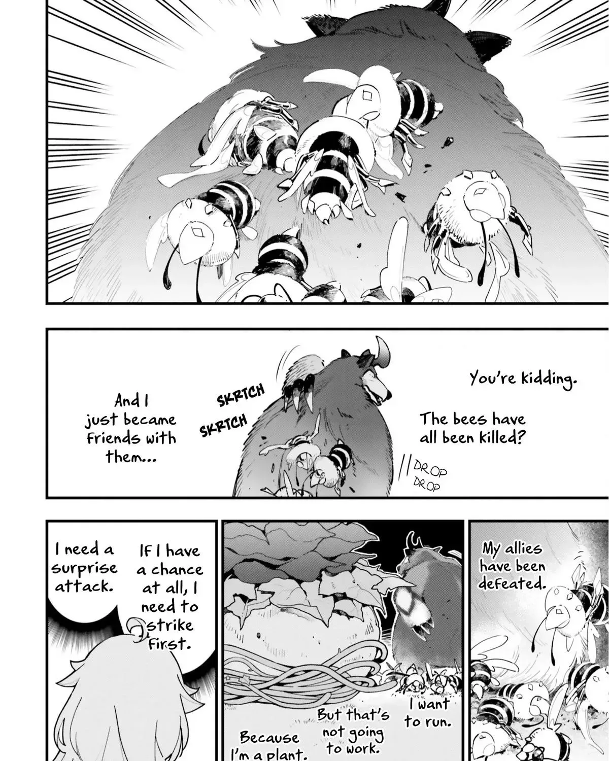Shokubutsu Monster Musume Nikki ~Seijo datta Watashi ga Uragirareta Hate ni Aruraune ni Tensei Shite Shimatta node, kore kara wa Kougousei wo Shinagara Shizuka ni Shokubutsu Life wo Sugoshimasu~ Chapter 5 page 37