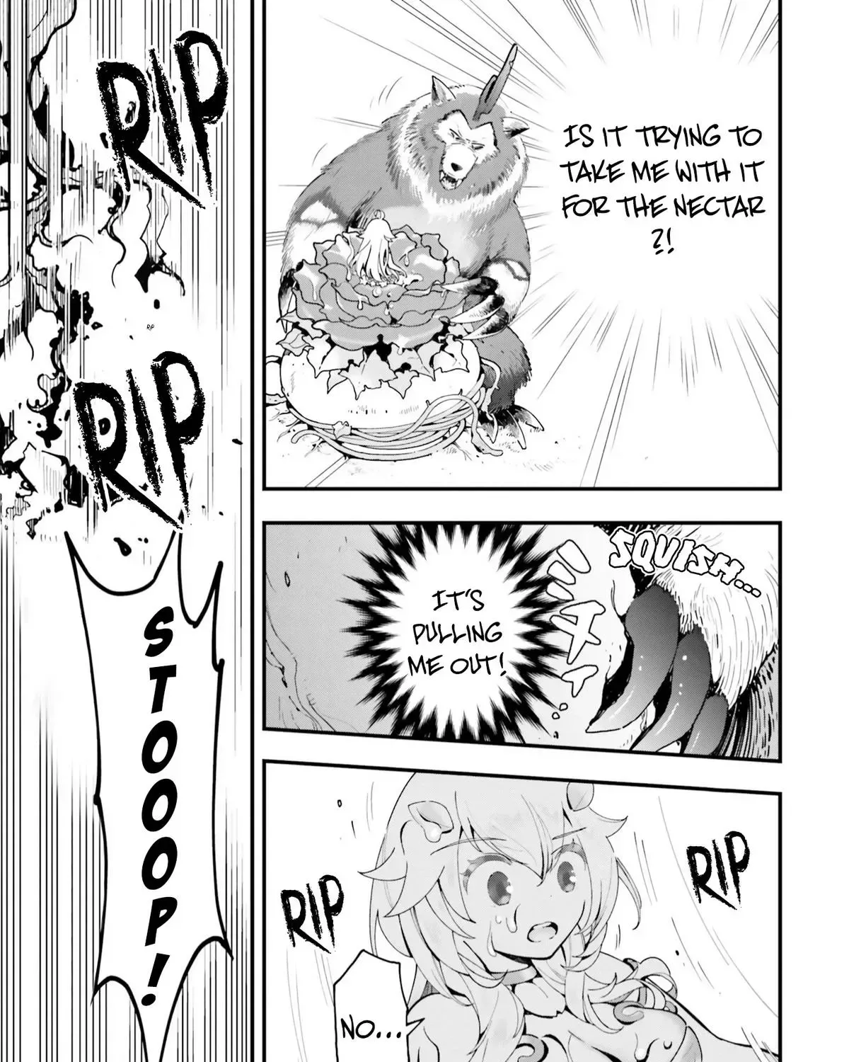 Shokubutsu Monster Musume Nikki ~Seijo datta Watashi ga Uragirareta Hate ni Aruraune ni Tensei Shite Shimatta node, kore kara wa Kougousei wo Shinagara Shizuka ni Shokubutsu Life wo Sugoshimasu~ Chapter 5 page 55
