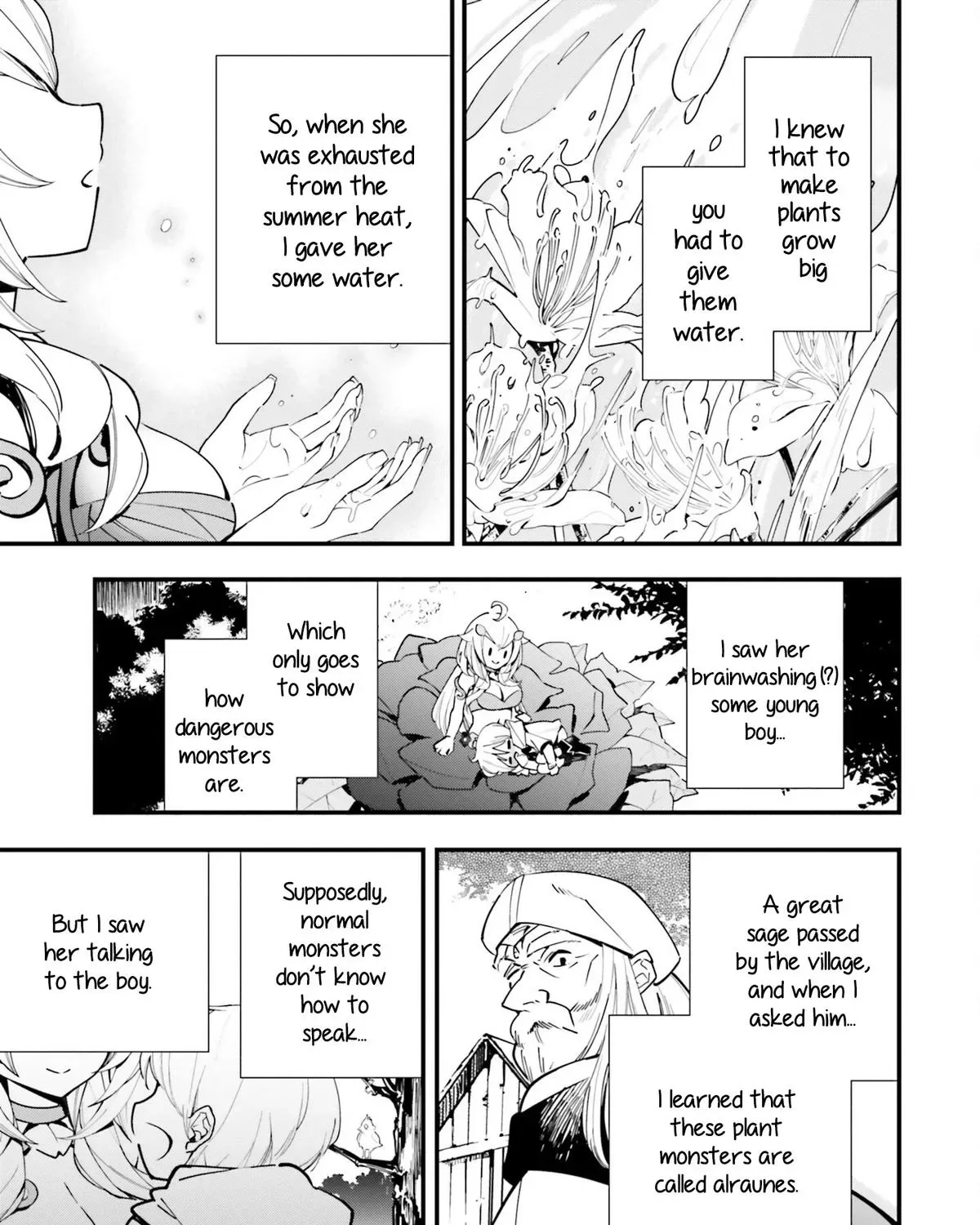 Shokubutsu Monster Musume Nikki ~Seijo datta Watashi ga Uragirareta Hate ni Aruraune ni Tensei Shite Shimatta node, kore kara wa Kougousei wo Shinagara Shizuka ni Shokubutsu Life wo Sugoshimasu~ Chapter 7 page 19