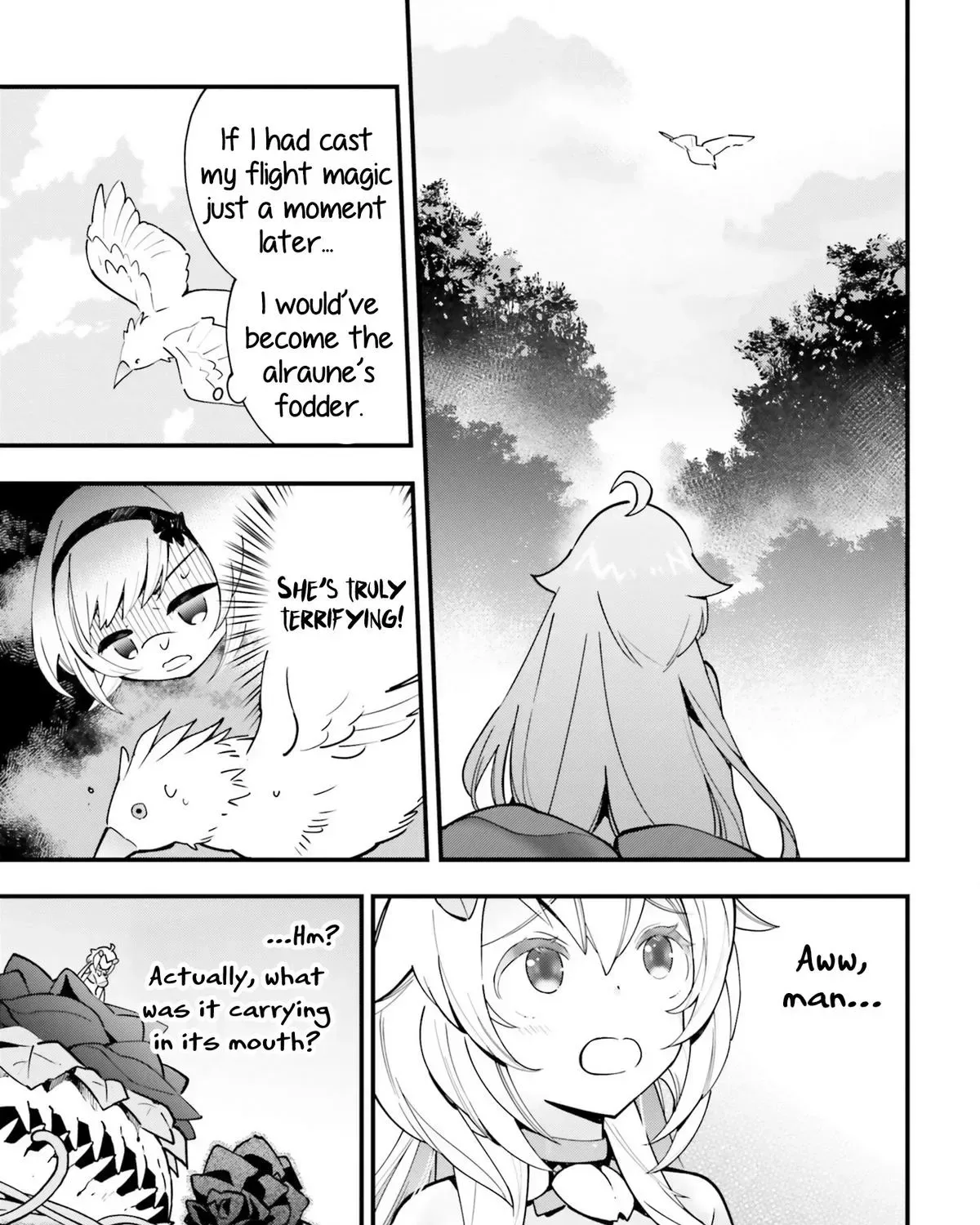 Shokubutsu Monster Musume Nikki ~Seijo datta Watashi ga Uragirareta Hate ni Aruraune ni Tensei Shite Shimatta node, kore kara wa Kougousei wo Shinagara Shizuka ni Shokubutsu Life wo Sugoshimasu~ Chapter 7 page 43