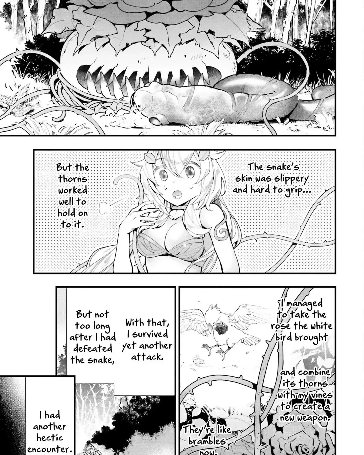 Shokubutsu Monster Musume Nikki ~Seijo datta Watashi ga Uragirareta Hate ni Aruraune ni Tensei Shite Shimatta node, kore kara wa Kougousei wo Shinagara Shizuka ni Shokubutsu Life wo Sugoshimasu~ Chapter 8 page 7