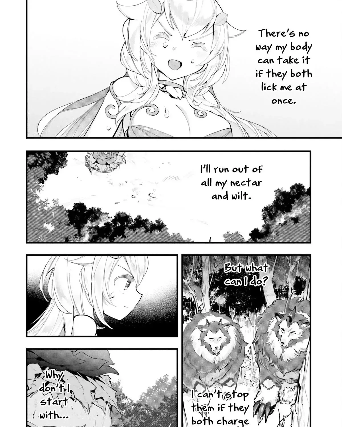 Shokubutsu Monster Musume Nikki ~Seijo datta Watashi ga Uragirareta Hate ni Aruraune ni Tensei Shite Shimatta node, kore kara wa Kougousei wo Shinagara Shizuka ni Shokubutsu Life wo Sugoshimasu~ Chapter 8 page 19