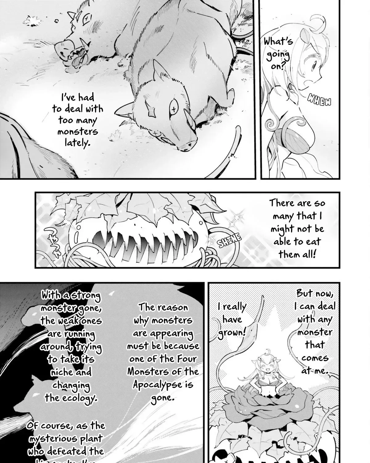 Shokubutsu Monster Musume Nikki ~Seijo datta Watashi ga Uragirareta Hate ni Aruraune ni Tensei Shite Shimatta node, kore kara wa Kougousei wo Shinagara Shizuka ni Shokubutsu Life wo Sugoshimasu~ Chapter 8 page 11