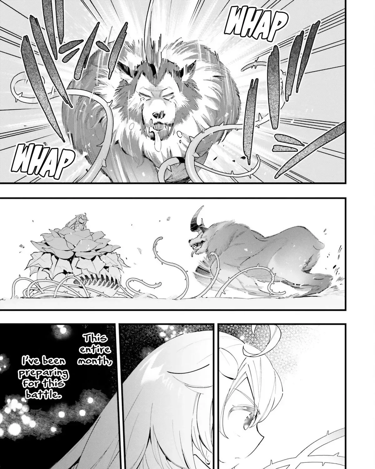 Shokubutsu Monster Musume Nikki ~Seijo datta Watashi ga Uragirareta Hate ni Aruraune ni Tensei Shite Shimatta node, kore kara wa Kougousei wo Shinagara Shizuka ni Shokubutsu Life wo Sugoshimasu~ Chapter 8 page 45