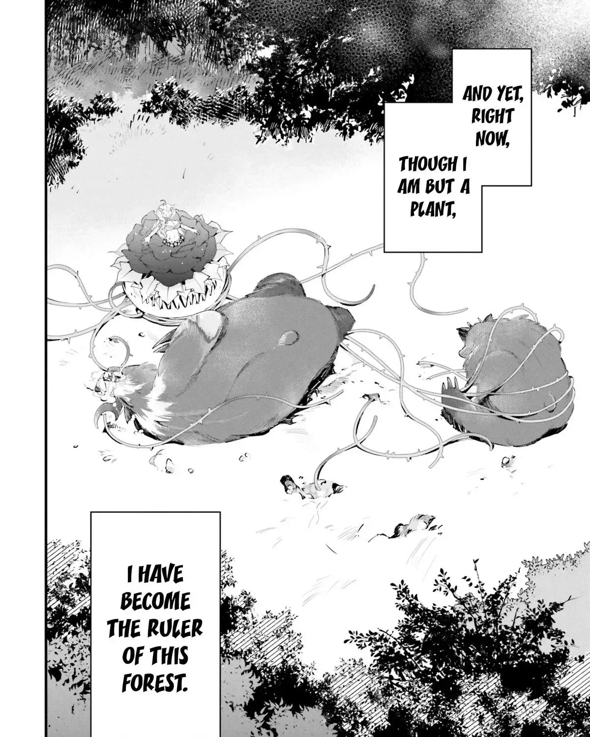 Shokubutsu Monster Musume Nikki ~Seijo datta Watashi ga Uragirareta Hate ni Aruraune ni Tensei Shite Shimatta node, kore kara wa Kougousei wo Shinagara Shizuka ni Shokubutsu Life wo Sugoshimasu~ Chapter 8 page 63